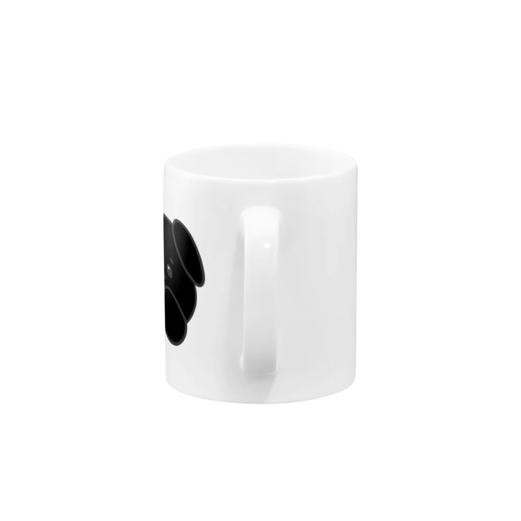 Sophie’s Graffiti のPUG♡BLACK Mug :handle