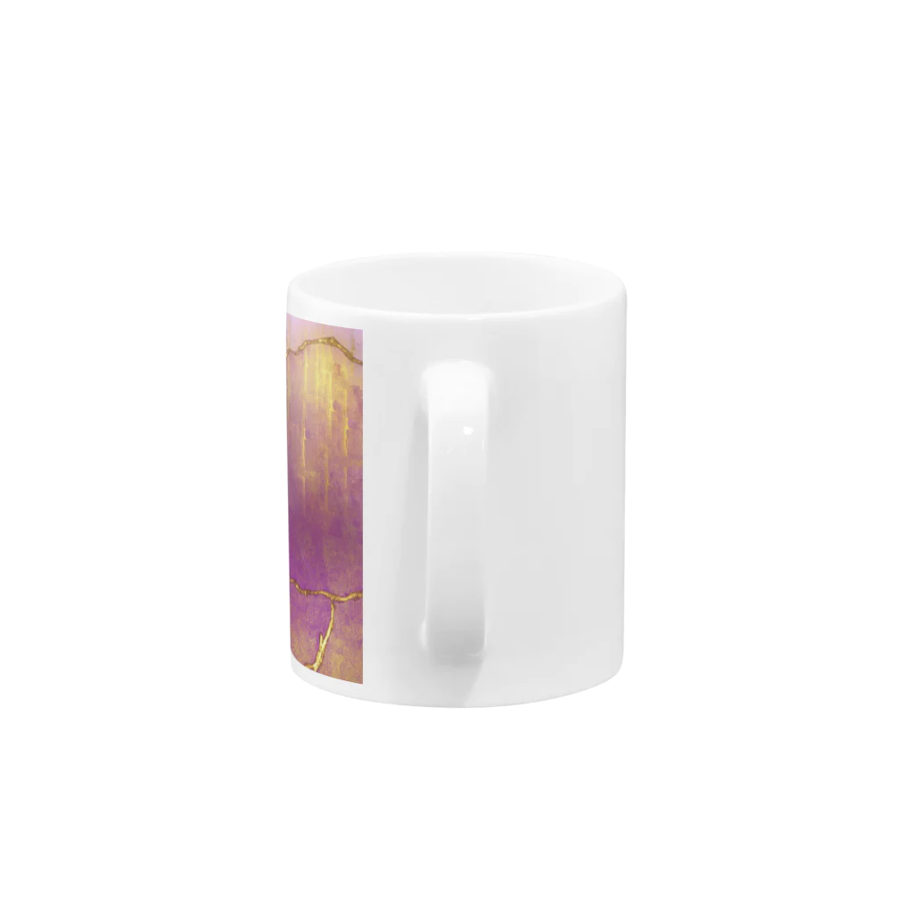 Sarah DesignsのSarah Designs Signature - Pink n Gold Drops Mug :handle