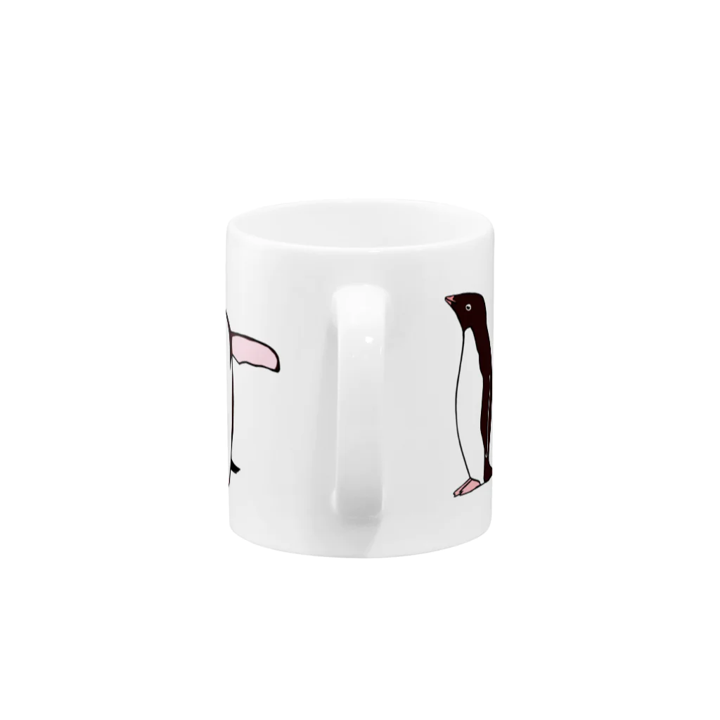 LalaHangeulのアデリーペンギンず Mug :handle