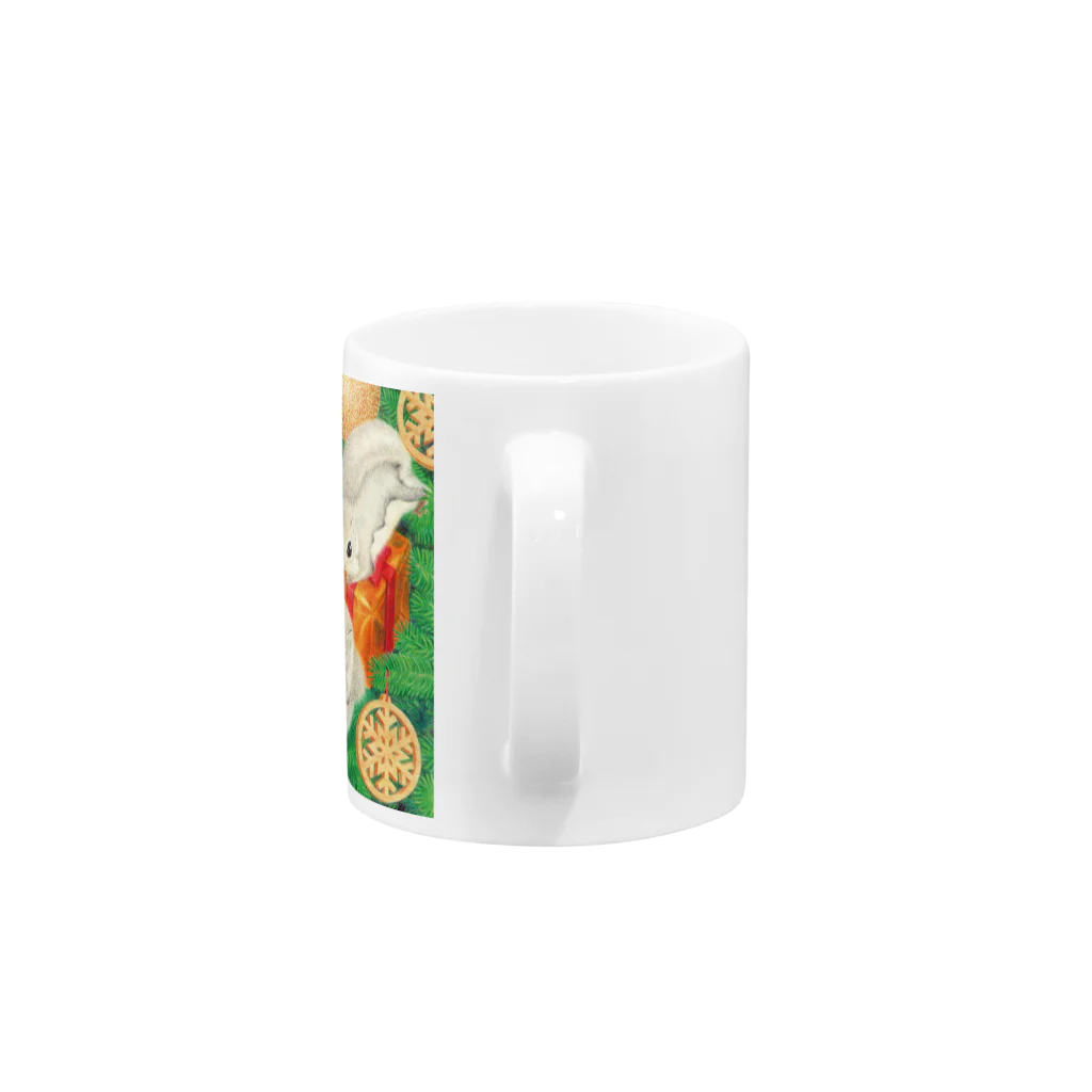 Keiko Oのウィンターエゾモモンガ Mug :handle