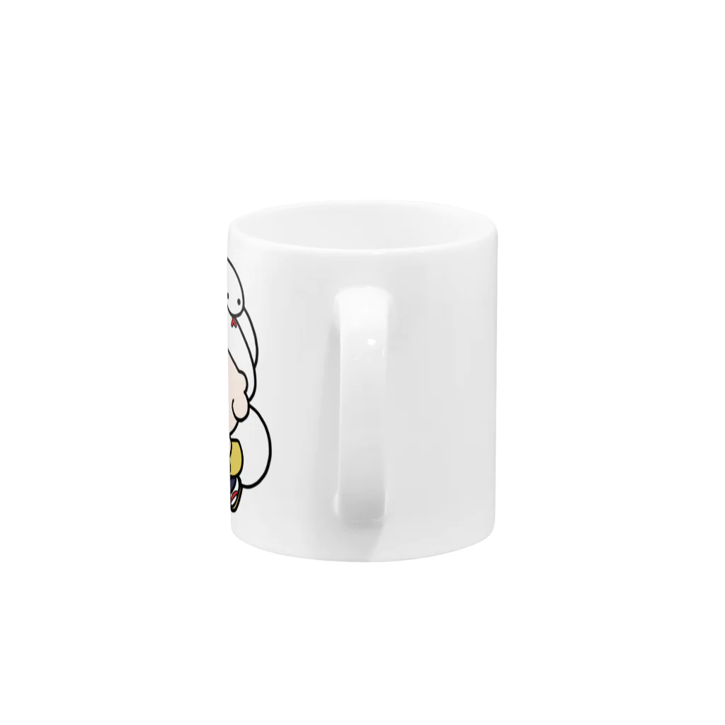 金運上昇のぶおくんショップの金運上昇のぶおくん Mug :handle