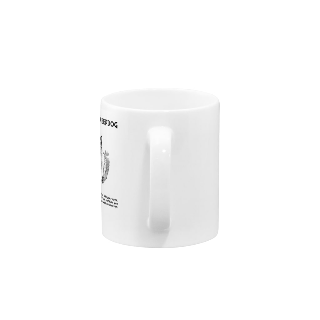 onehappinessのシェルティ　イラスト　forever Mug :handle