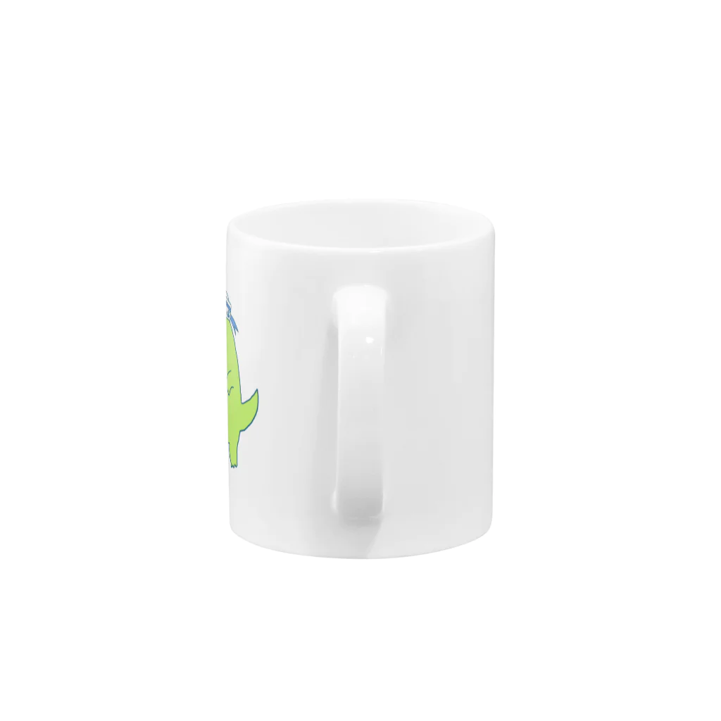 影戸🍉のトカゲ夏バージョン Mug :handle