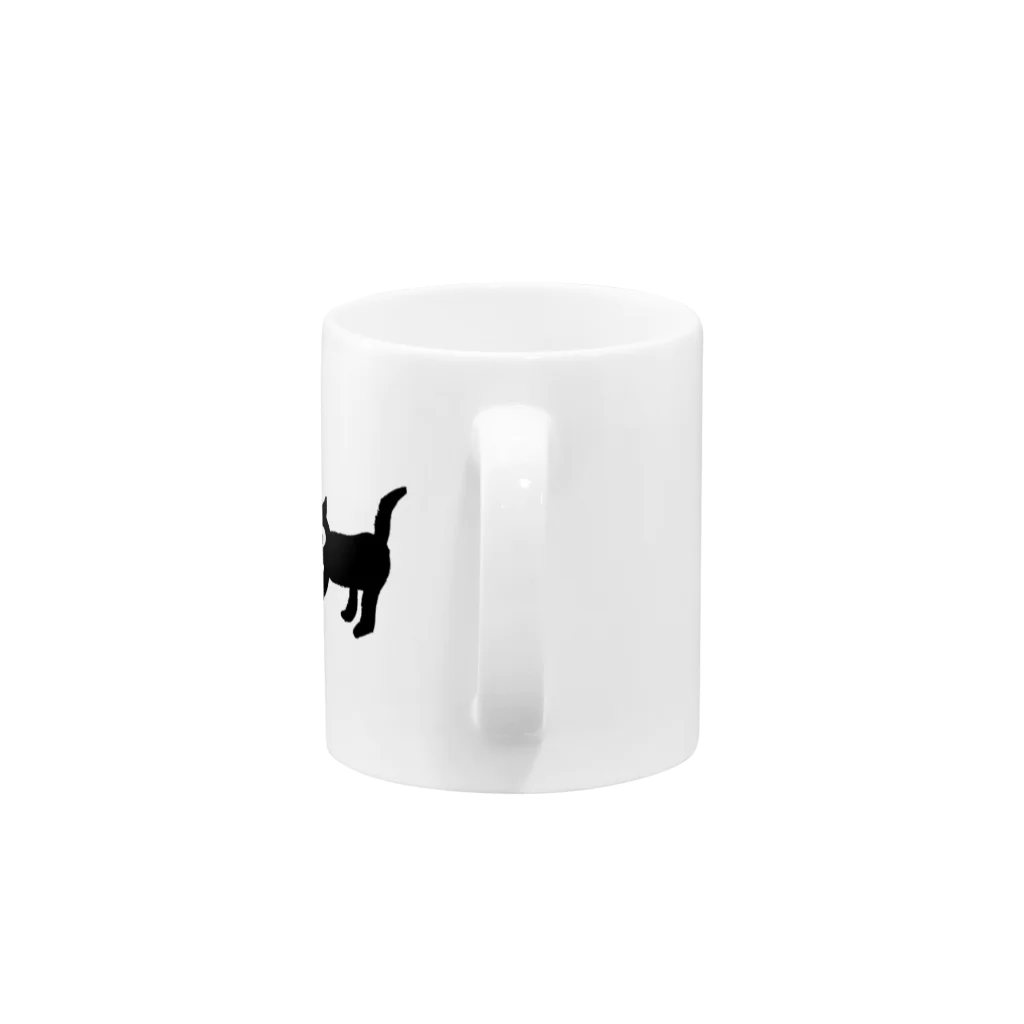 masao_art_lifeのにらむ猫ちゃん Mug :handle