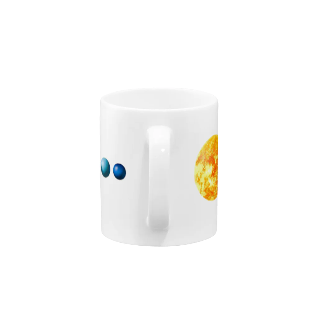 mon  parfaitの壮大な宇宙！太陽系惑星シリーズ Mug :handle