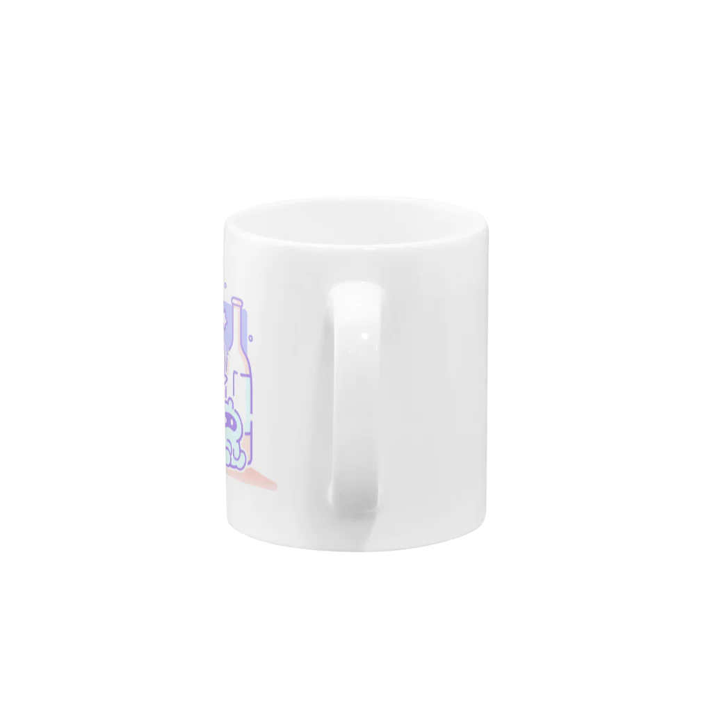 NRMQのアルコールタケネコ Mug :handle