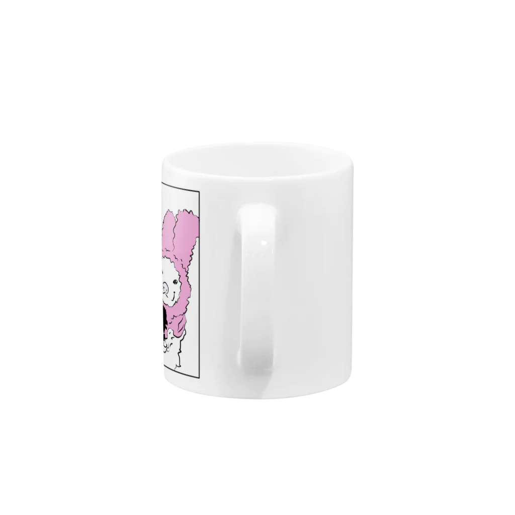 lovely's houseのうさみみperi&mel PINk Mug :handle