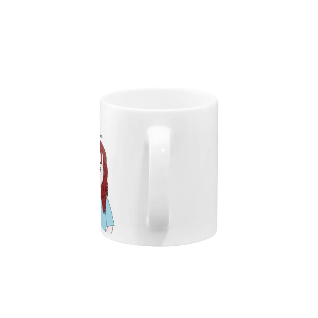 I wanna be beesのRed hair girl  Mug :handle