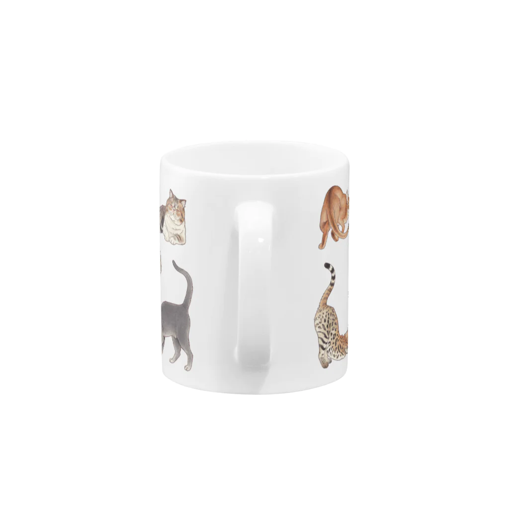 SHIMASATOMIのCATS Mug :handle