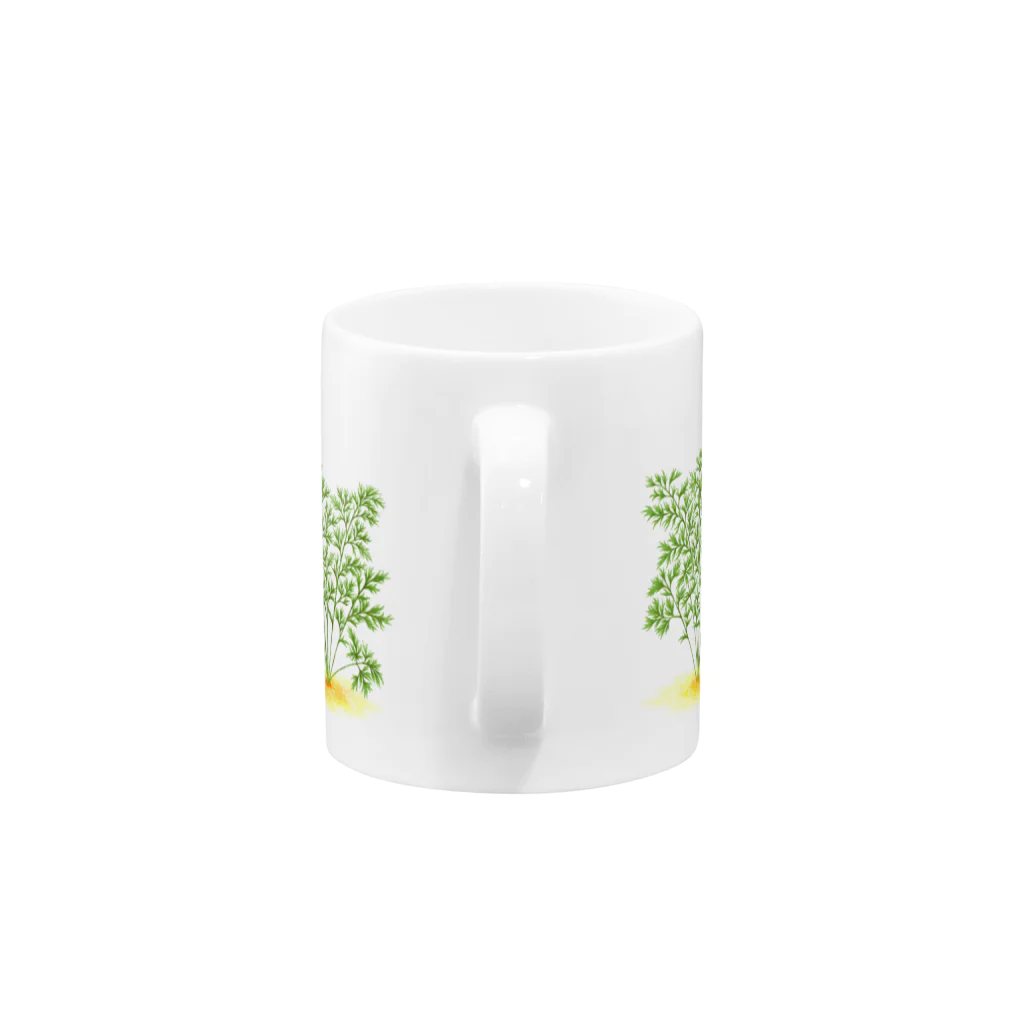 petitlapin_soraのにんじん畑-ダッチ Mug :handle