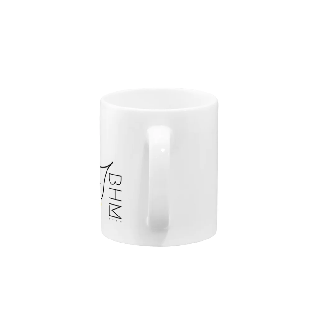 べひーもす 【公式】のべひーもす【公式】ロゴグッズ　黒 Mug :handle