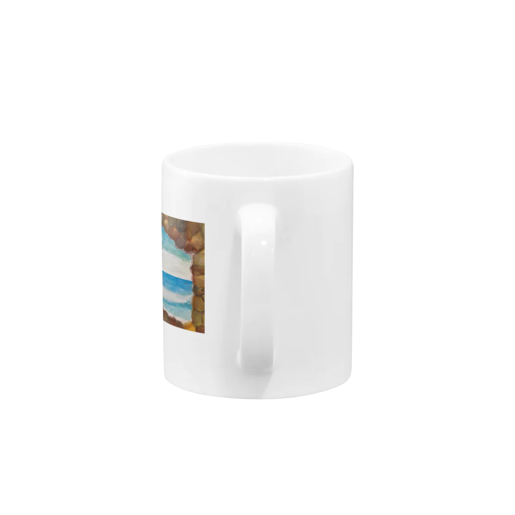 popomoの常夏大好き Mug :handle