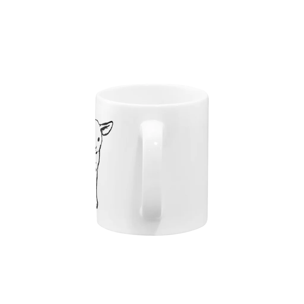 ponieのやぎ Mug :handle