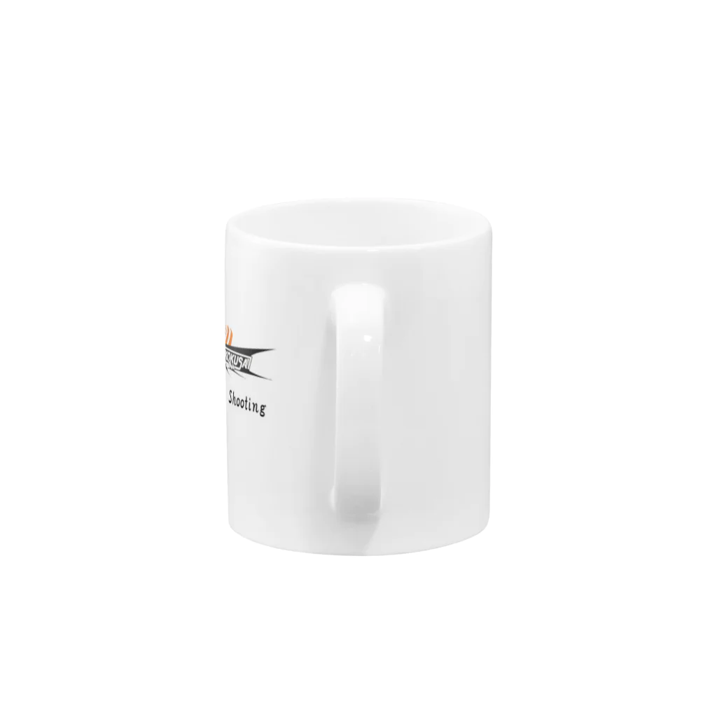 オリケンクレー射撃TV_SUZURI_SHOPの那須国際射撃場ロゴ_NASU-KOKUSAI Mug :handle