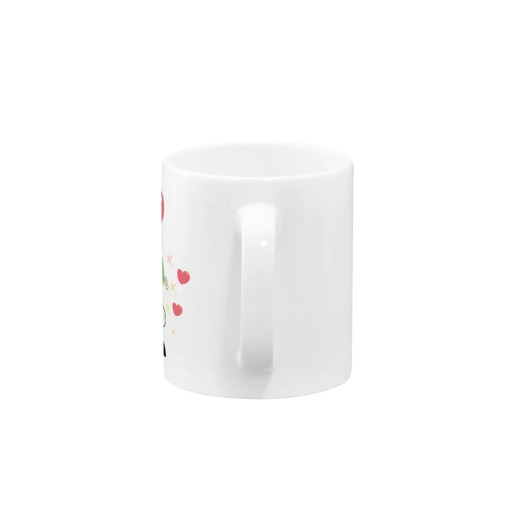 カエルキャラの店のLOVEサッチ Mug :handle