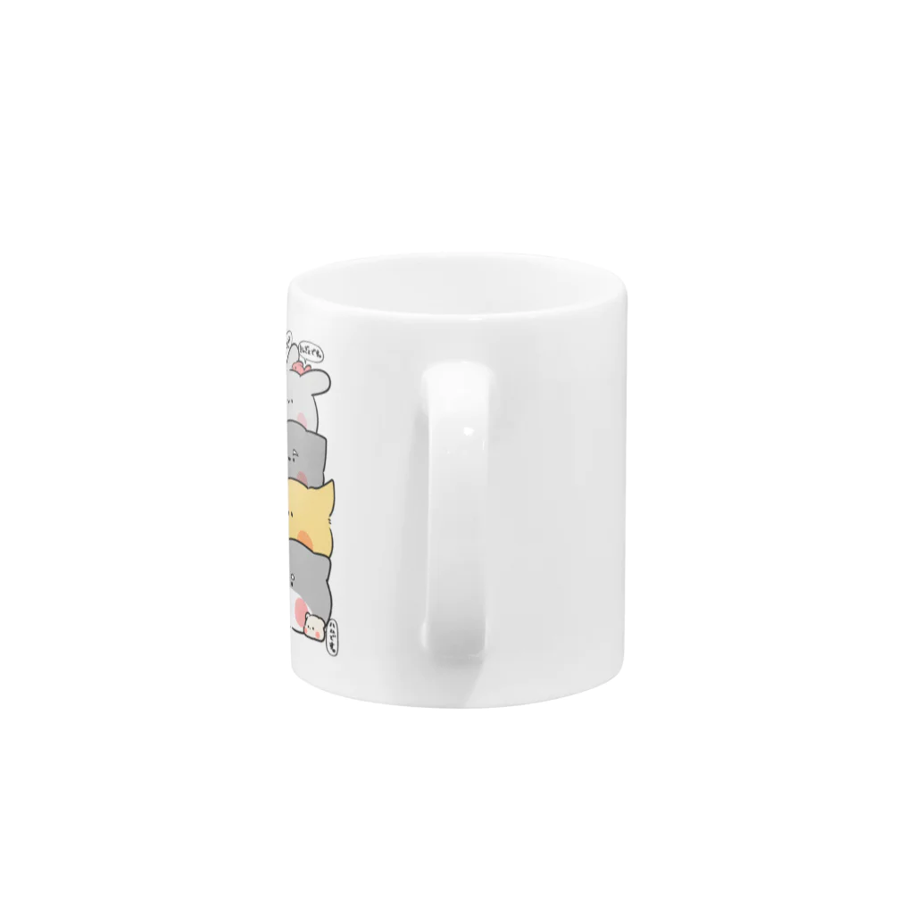 うちのモフのうちのモフモフ Mug :handle