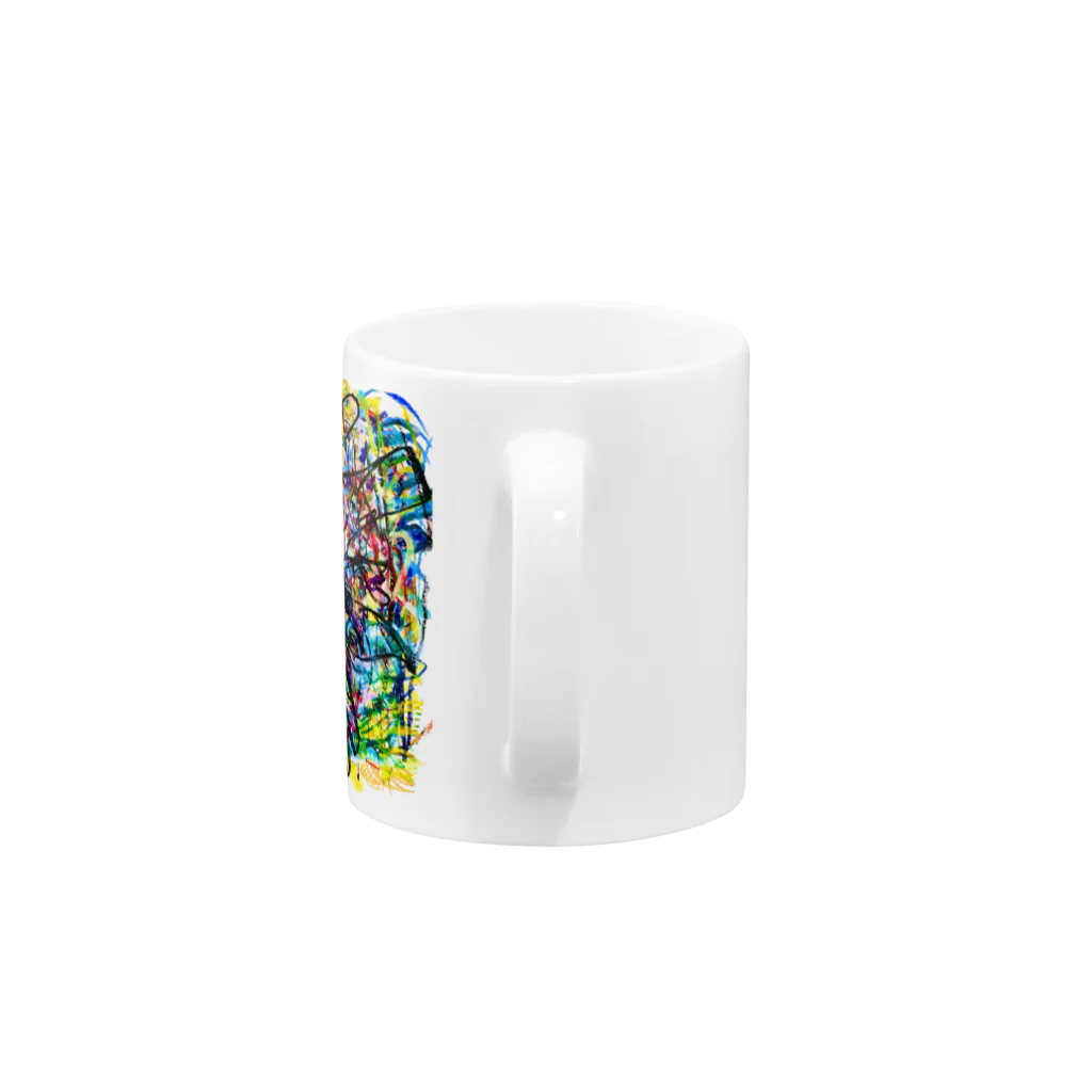 mikoのはみ出しモンスター Mug :handle