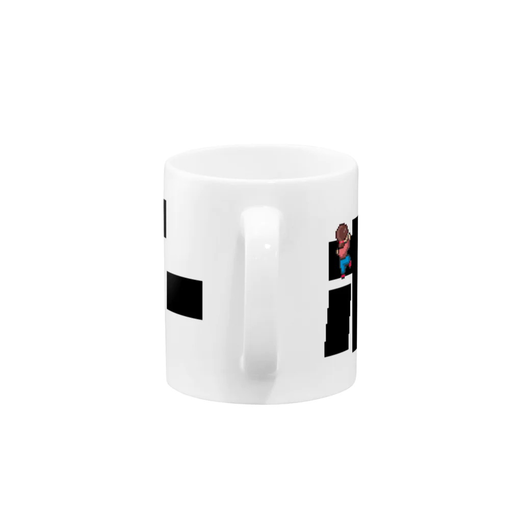 TeamUNGのボルダーロゴ（ドット絵） Mug :handle