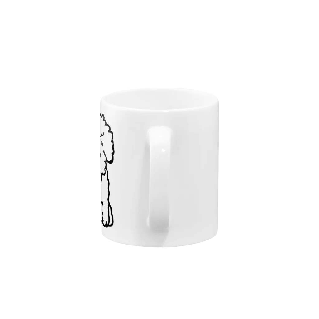 cocorocogiftのトイプードル Mug :handle