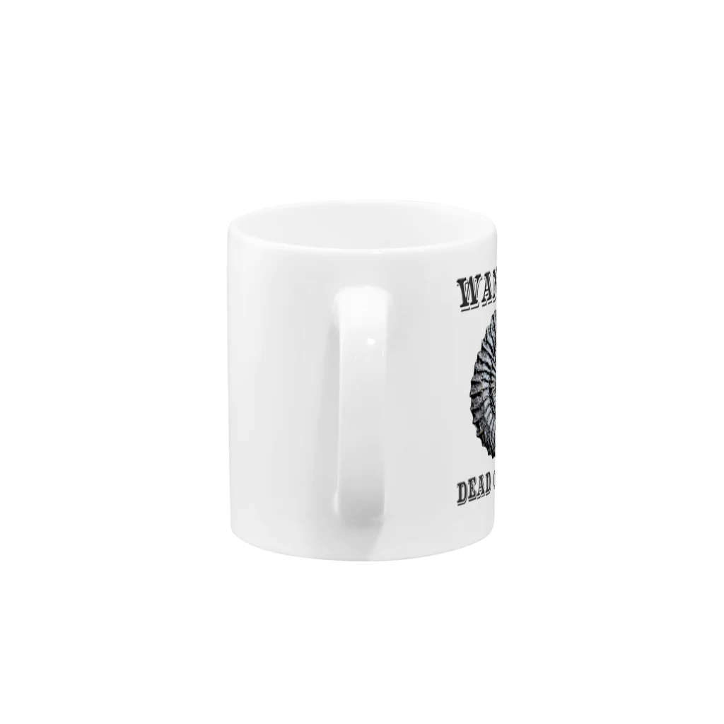 FossilFreakのアンモナイト　ウォンテッド Mug :handle