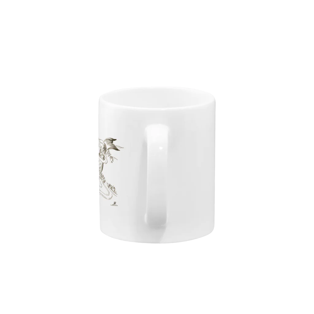 PD selectionのPoisson dans une vague.：波の中の魚。(b14506646) Mug :handle