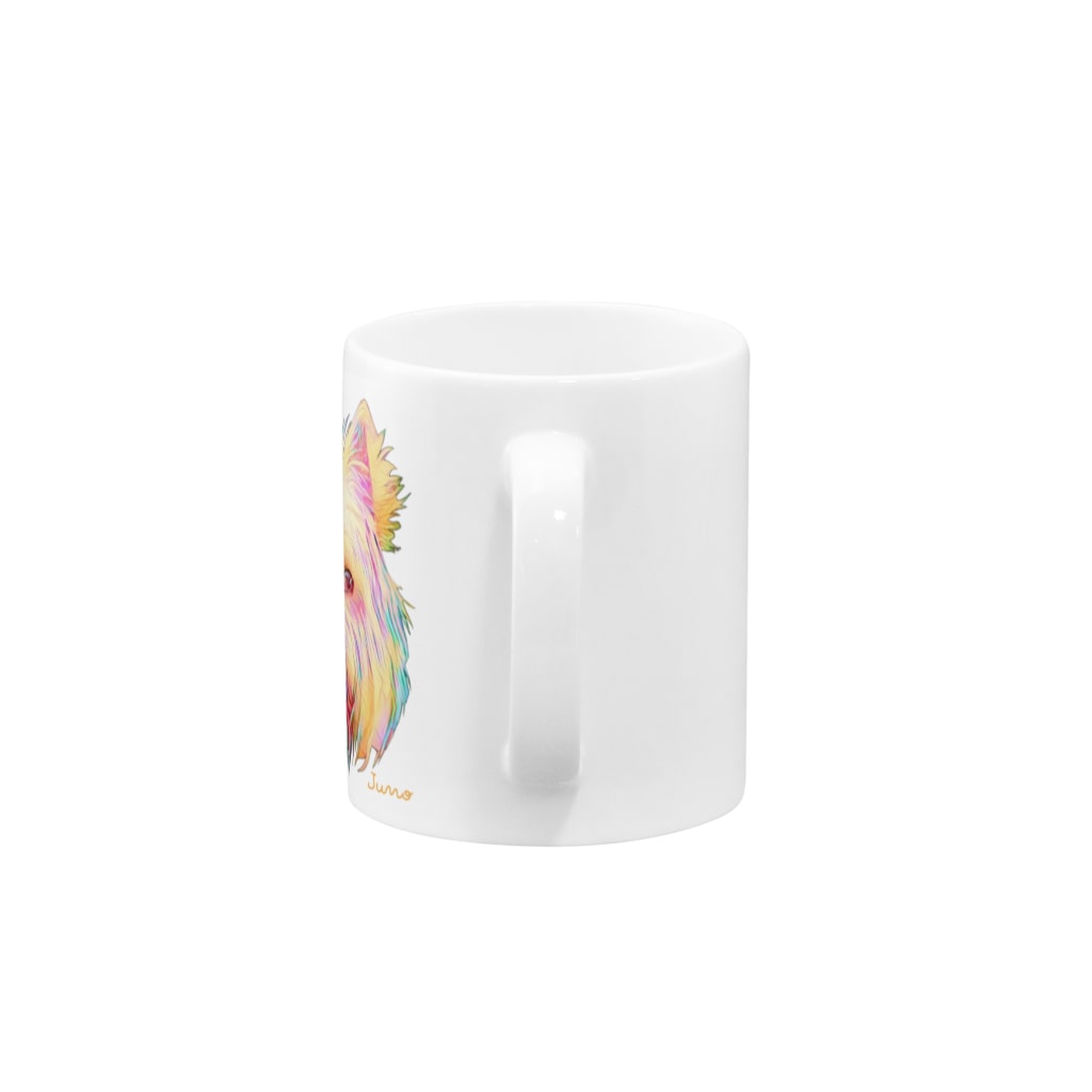 ジュノの秘密のアトリエのウエストハイランドホワイトテリア／Juno Mug :handle