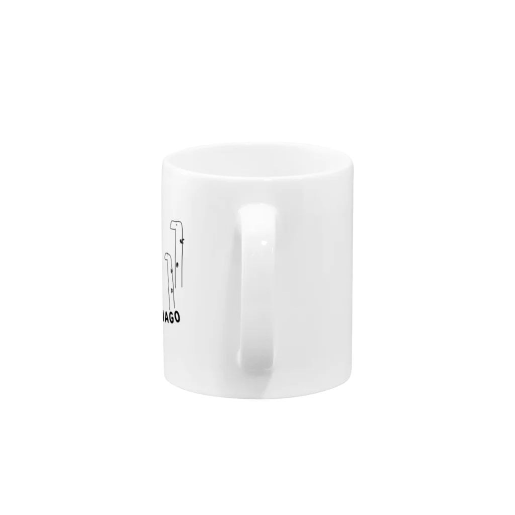 hinode_maruのﾁﾝｱﾅｺﾞ!!　マグカップ　文字あり Mug :handle