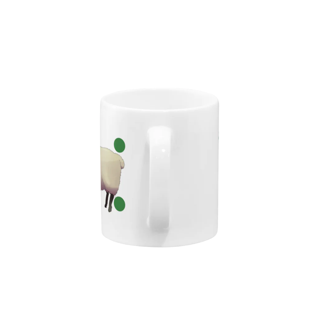 DESIのひつじ（みどり） Mug :handle