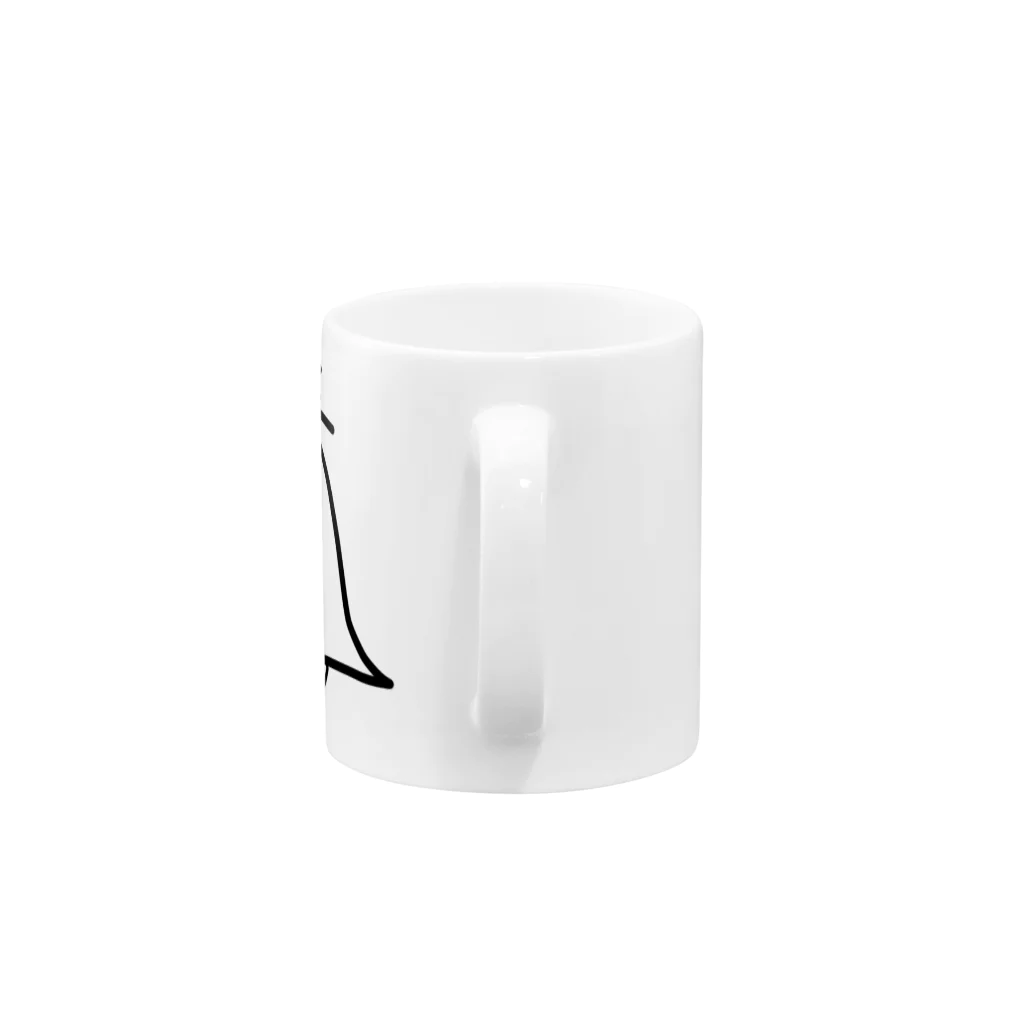 そらんちゅ(宇宙人)のお部屋のあのオバケ Mug :handle