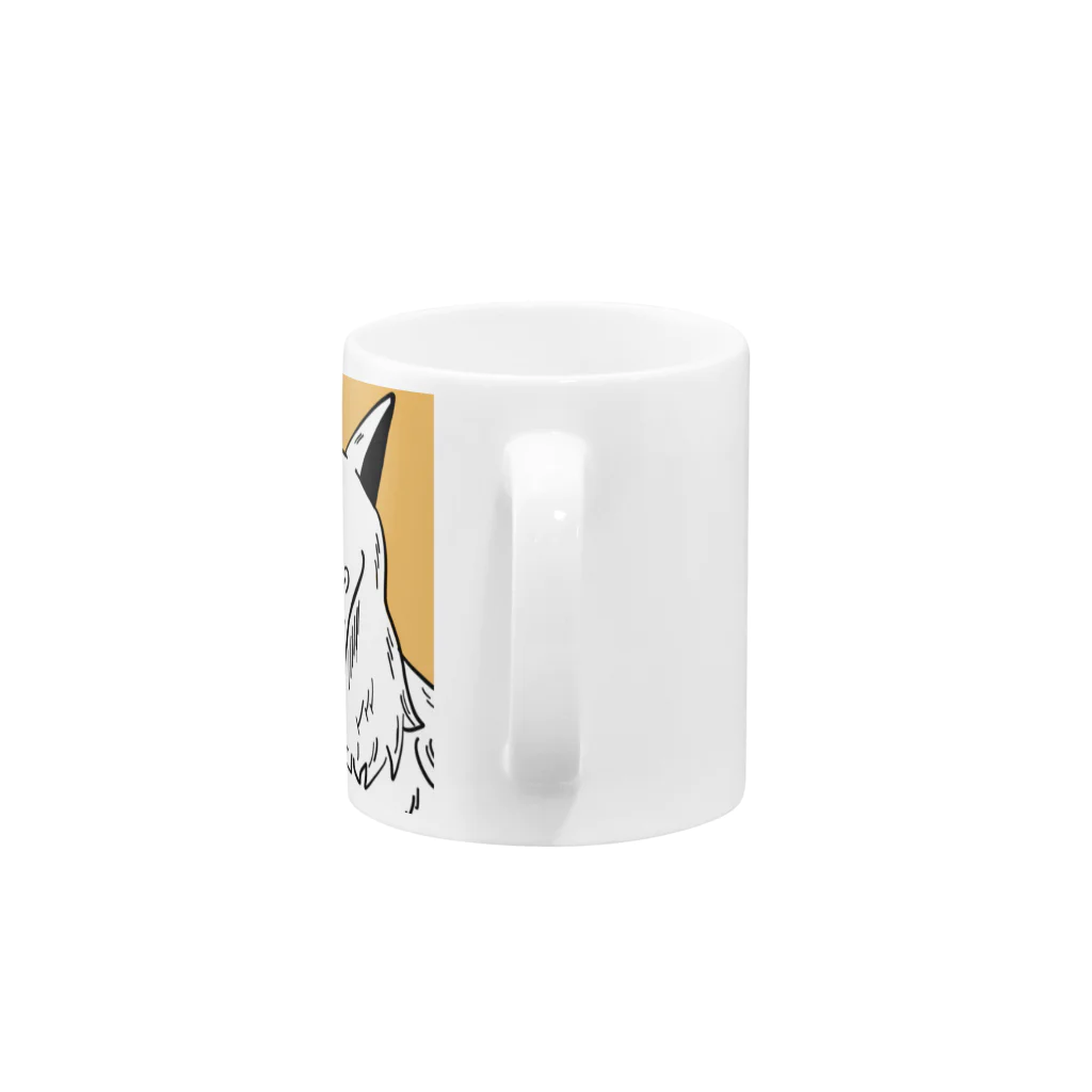 リンドメンの爆笑するイヌ Mug :handle