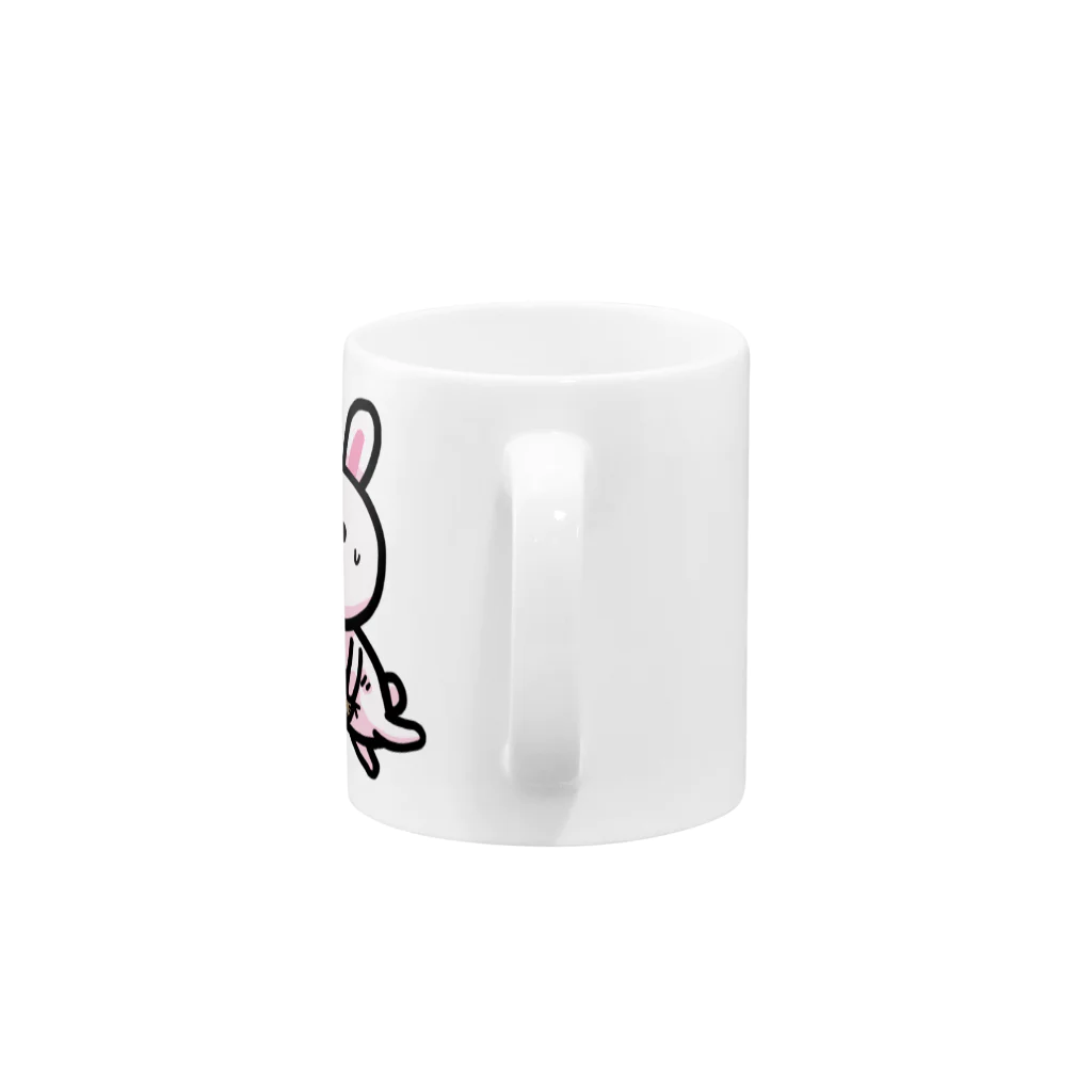 石垣りょうのうさぎ　散るモカ也 Mug :handle