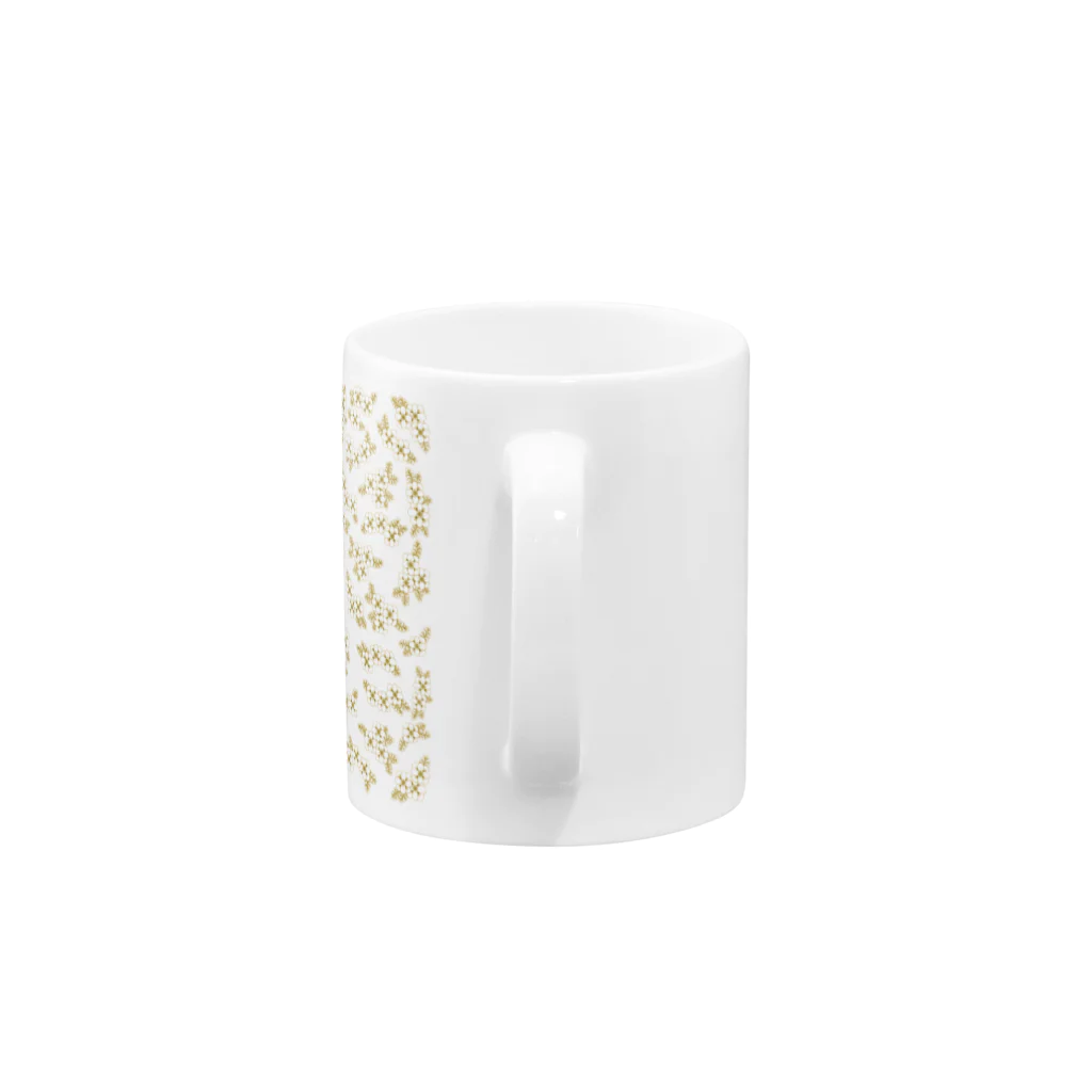 tomomiのFlower wreath Mug :handle