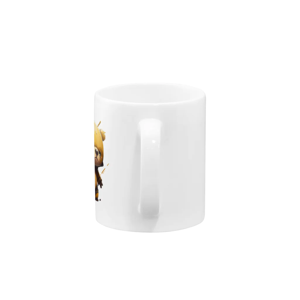 MEMOTHESのポップキュートくまちゃん Mug :handle