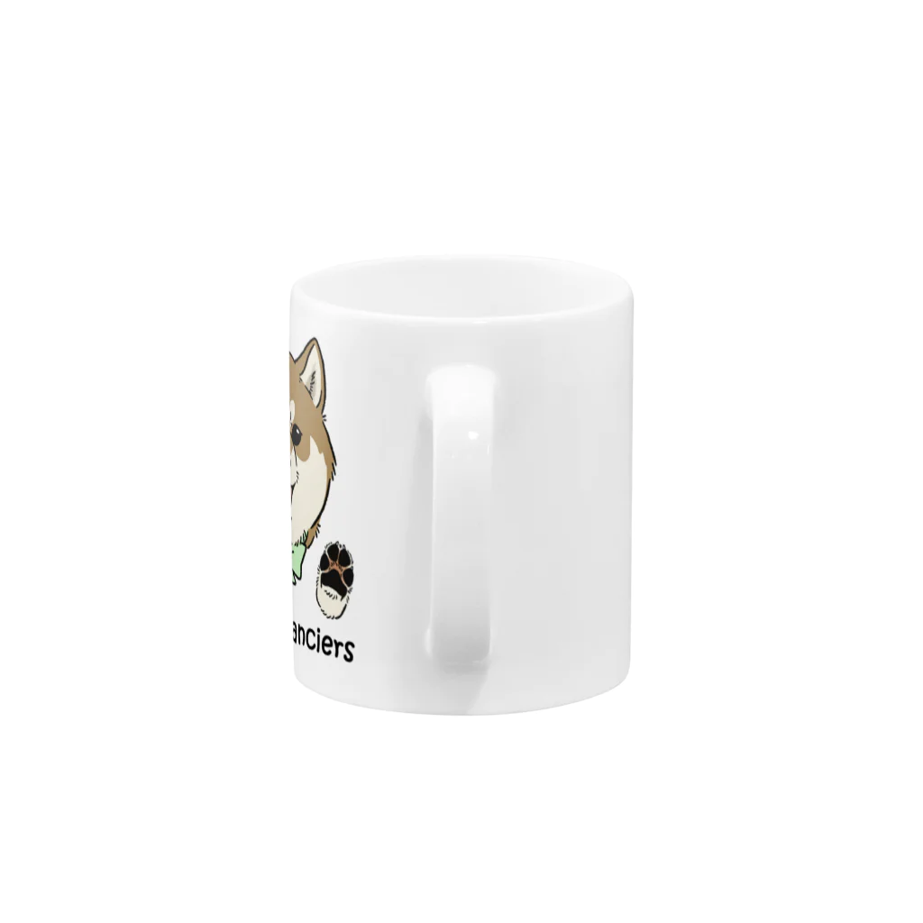 豆つぶのshiba-inu fanciers(赤柴) Mug :handle