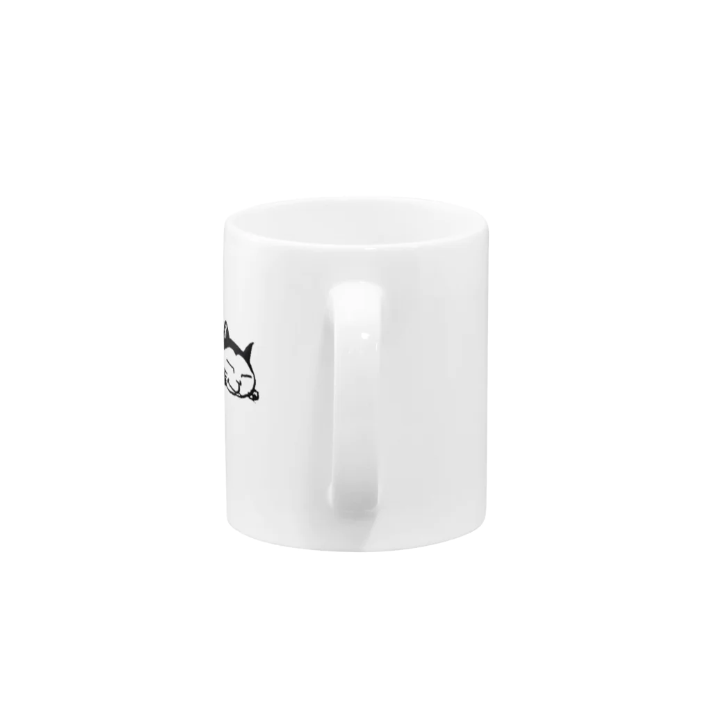 ねこのしっぽのねむりねこ Mug :handle