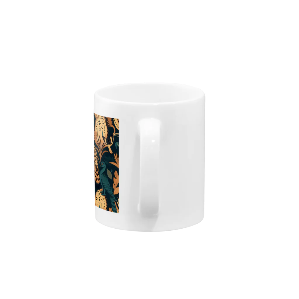 NoriNoriのアニマルプリント Mug :handle