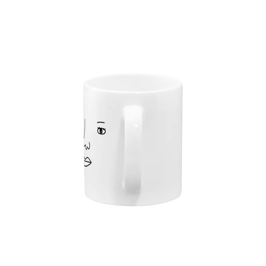 へんなものやのかお Mug :handle