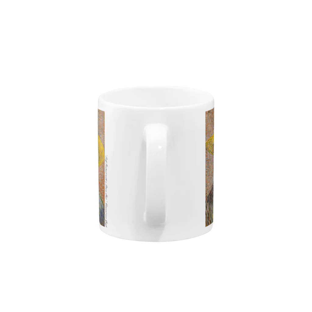 SONOTENI-ARTの005-001　ゴッホ　『麦わら帽子を被った自画像』(1887年）　マグカップ Mug :handle