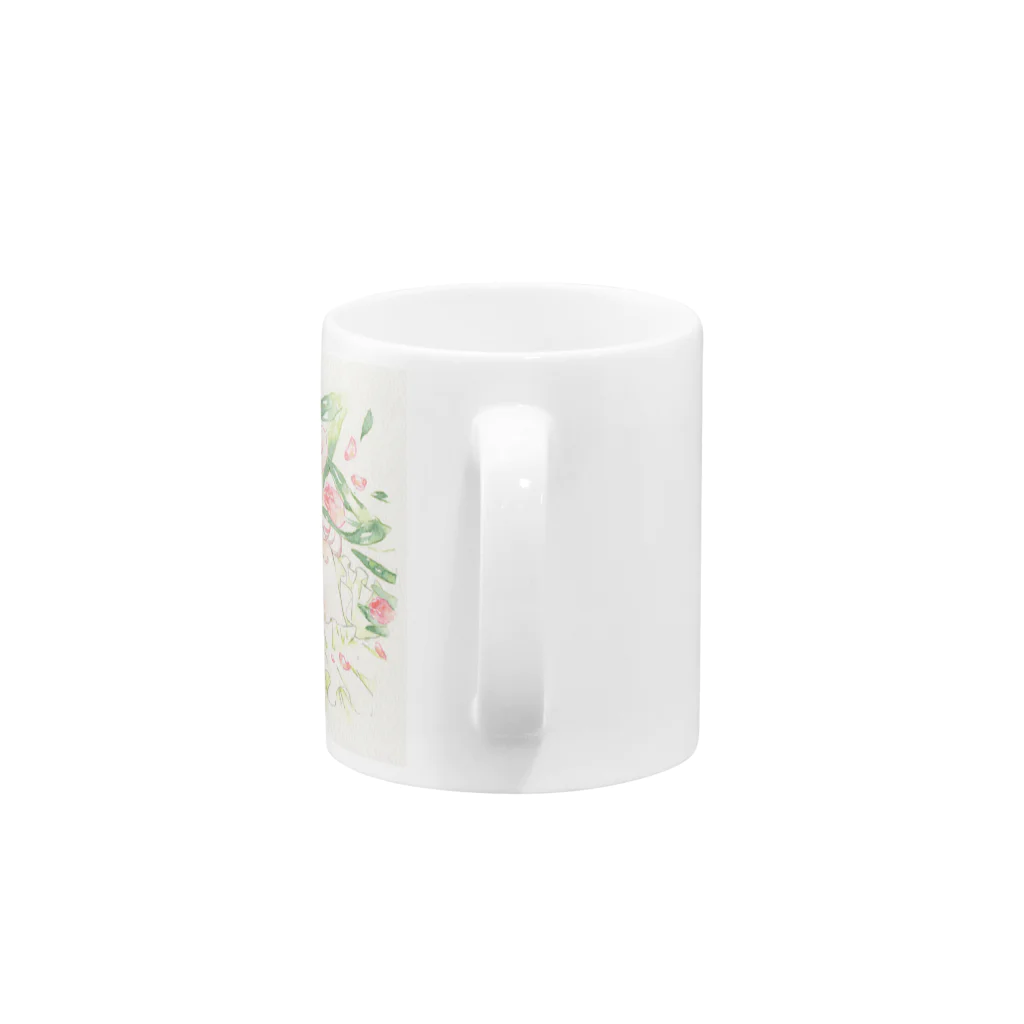 薄雪荘の春の足音に目覚める(TULIP) Mug :handle