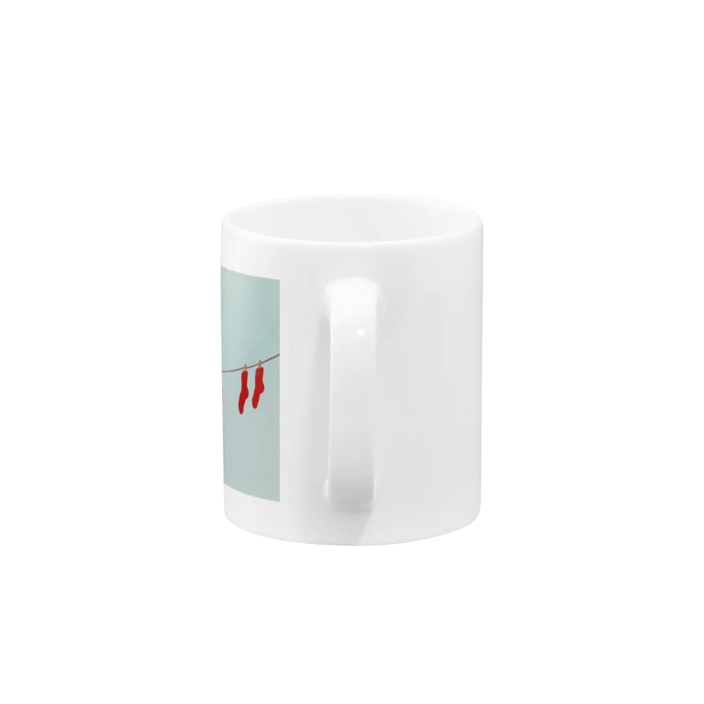 かわはらりのお洗濯あひる  Mug :handle