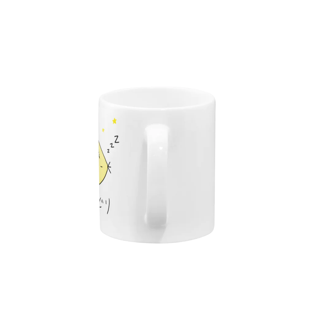 てけてけどり公式の寝てるてけてけどり Mug :handle