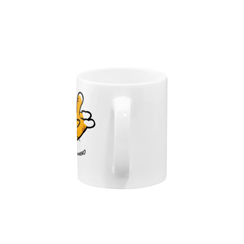 ちゃとらま　CHA10ramaのKAMITSUKINEKO Mug :handle