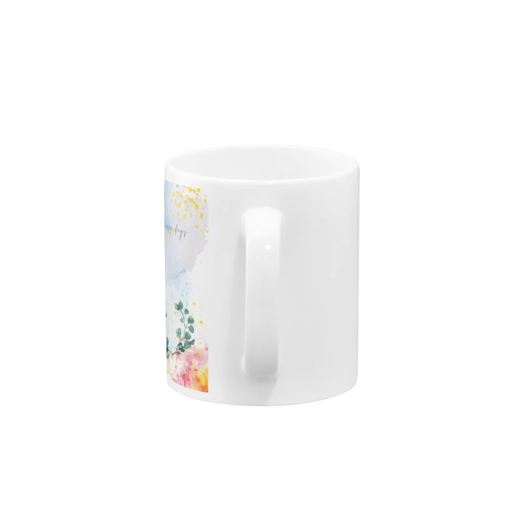 おもしろかわいいは正義！の幸せな日々 Mug :handle