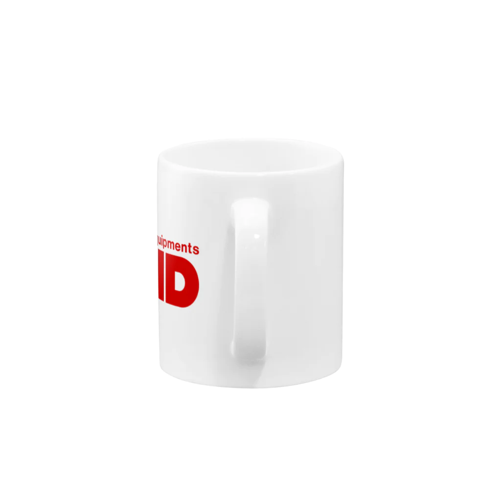 リジット・モータースポーツのRIGID透過ロゴ赤 Mug :handle
