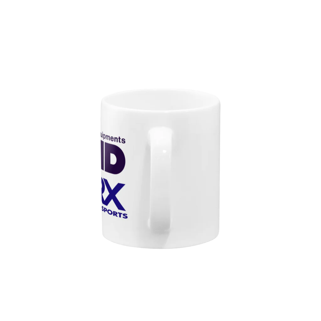 リジット・モータースポーツのRIGID-TETRX透過ロゴ紺 Mug :handle