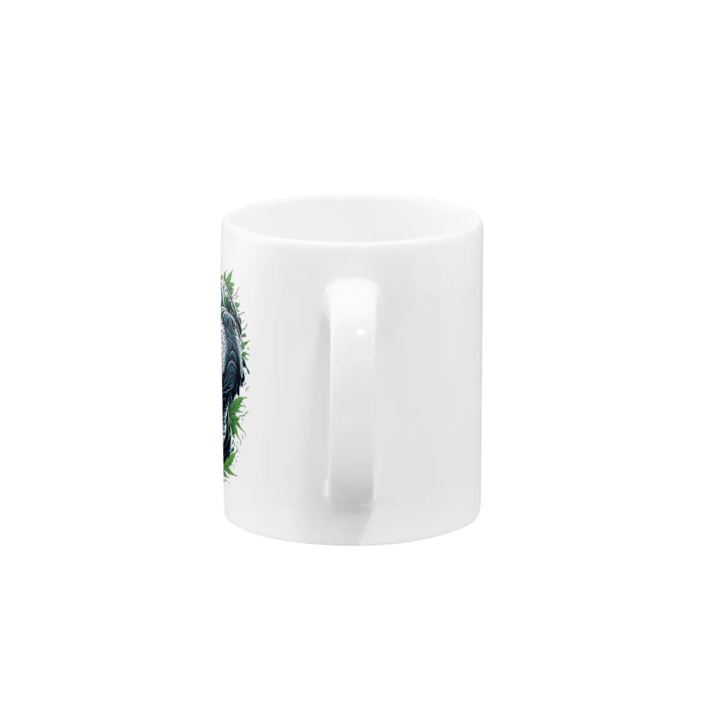 カンナビスタイルのブリブリブルドッグ Mug :handle