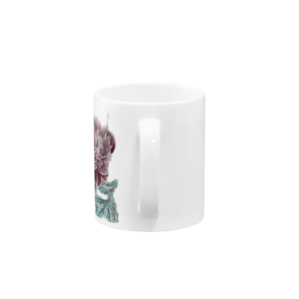 kerokoro雑貨店の芍薬・しゃくやく Mug :handle