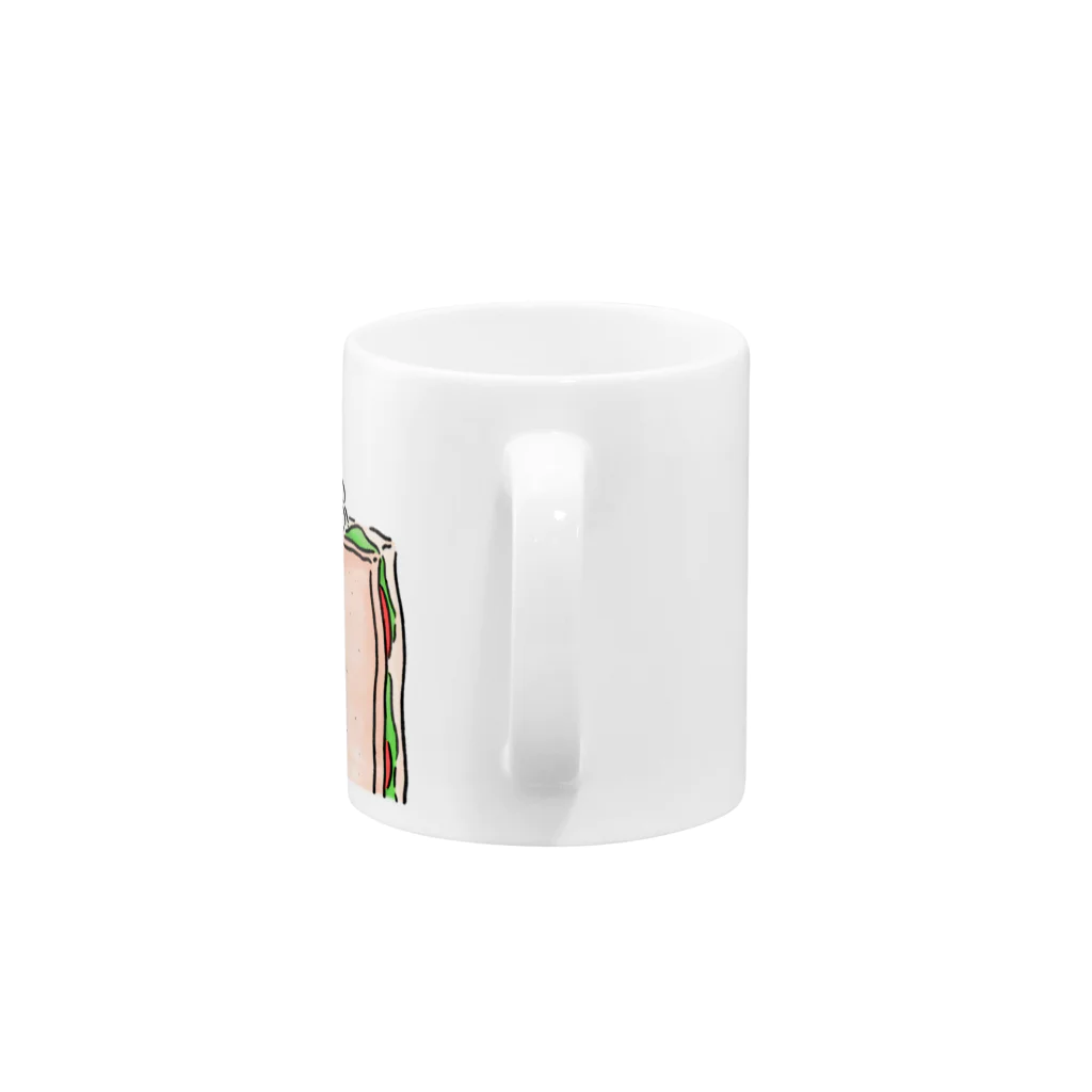 ささきわたのマルチーズサンド Mug :handle