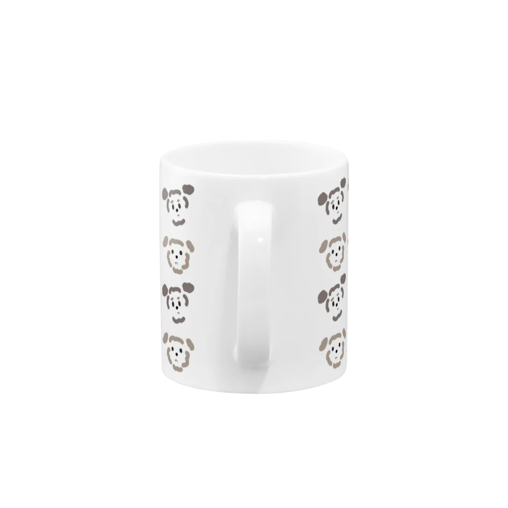 クマのトイプードルのマグカップ Mug :handle