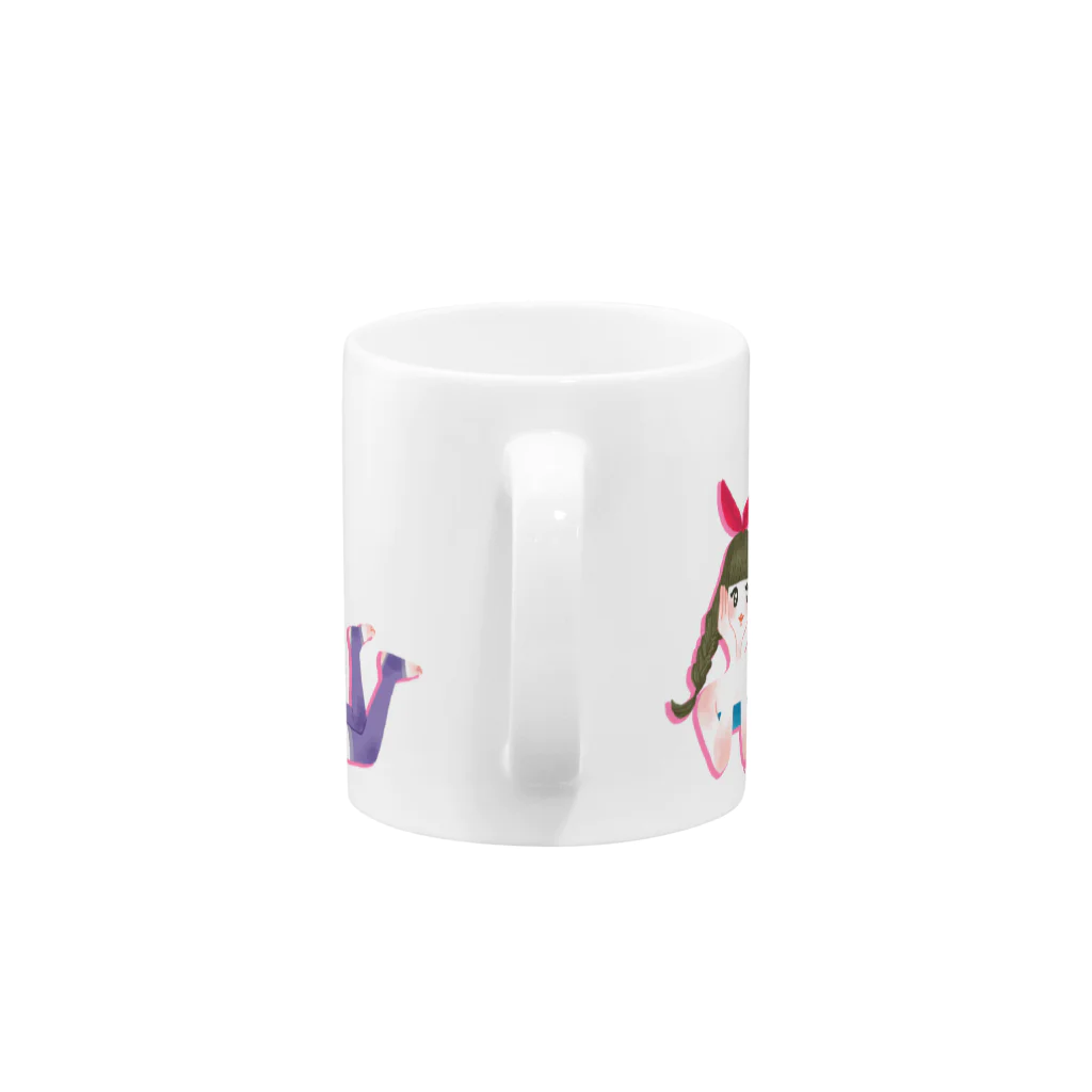 ぷくぷくマーケットの夢見る女の子 Mug :handle